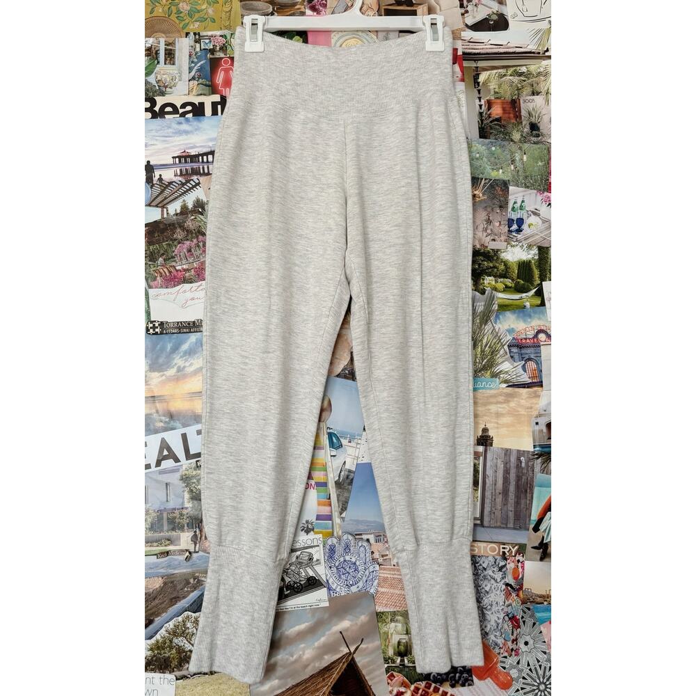 Light Grey Alo Yoga High Waisted Soft Lounge Joggers